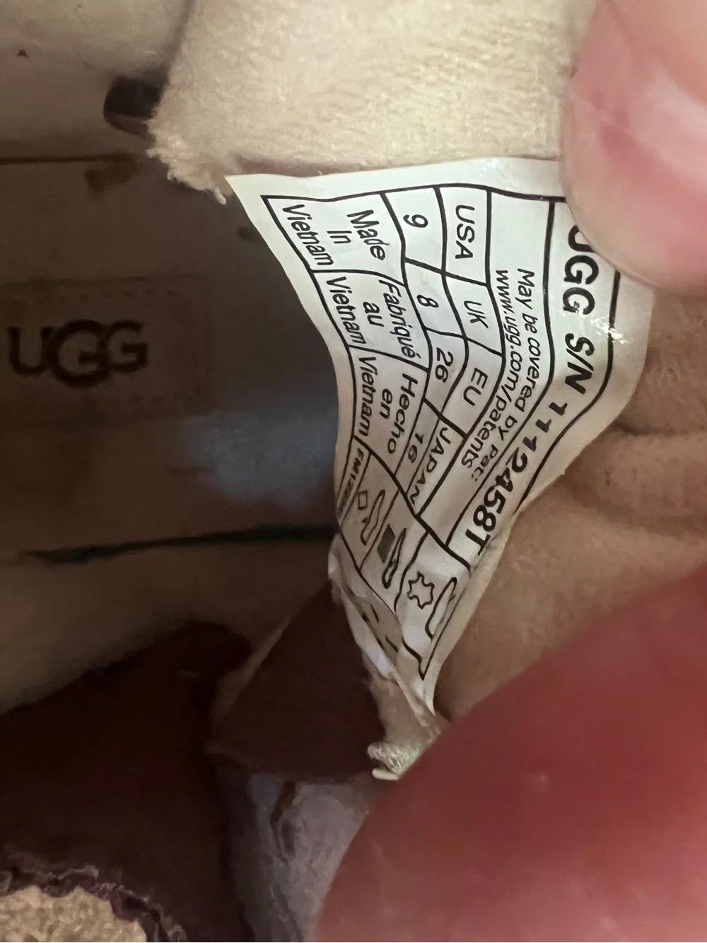 UGG Kids Brown  Lace-Up Boots with Red & Black Laces